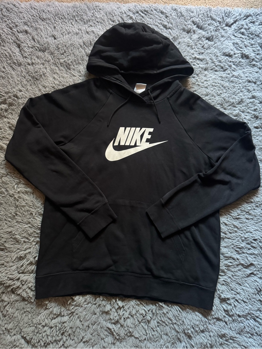 Nike Black Hoodie Athletic Apparel Sweatshirt Women's L